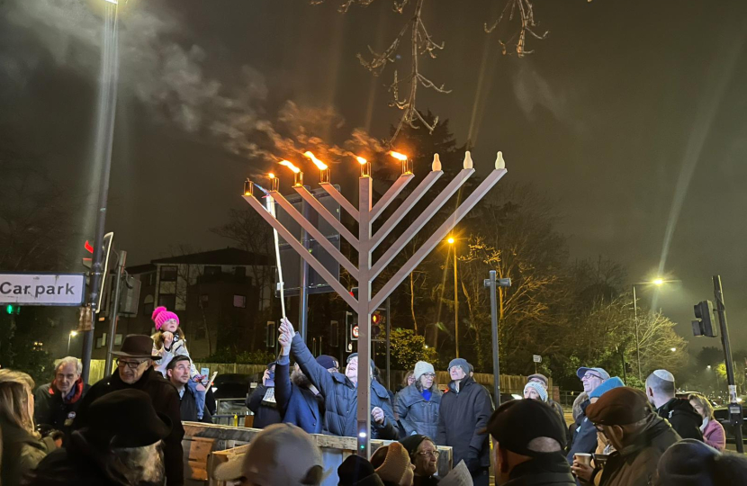 Chanukah celebrations in Stanmore