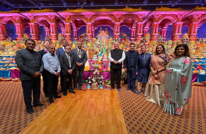 Zak and colleagues celebrating the Hindu New Year