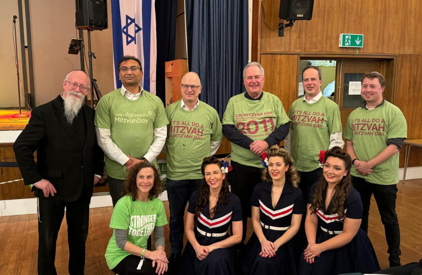 Zak at Mitzvah Day event at Stanmore Synagogue