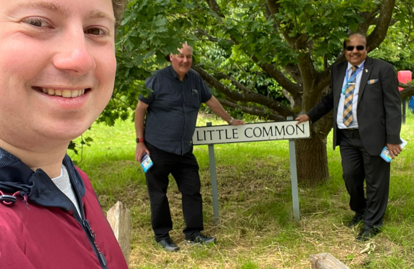 Zak in Stanmore during the general election campaign