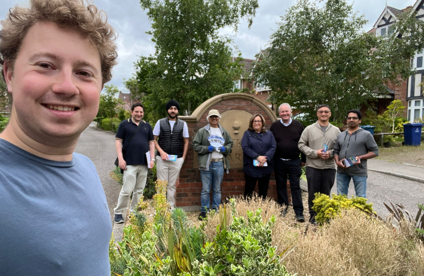 Zak in Stanmore during the general election campaign