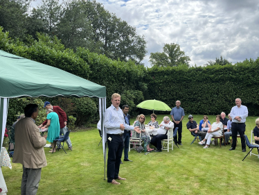 Sir Oliver Dowden addresses the Harrow East Conservative Association Summer Luncheon