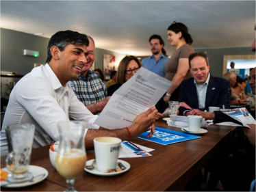 Prime Minister Rishi Sunak at Barracuda in Stanmore